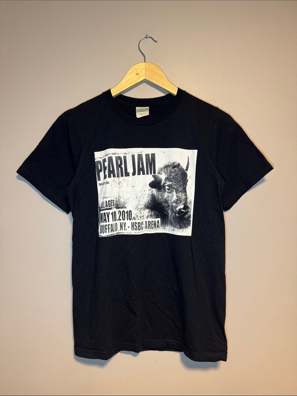 Pearl Jam 2010 Tour T-Shirt Buffalo Arena / Small / Anvil